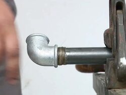 HD: Screwing A Connector On The Pipe Stock Footage