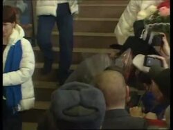 Olympic team, including disgraced skier, returns home News Clip