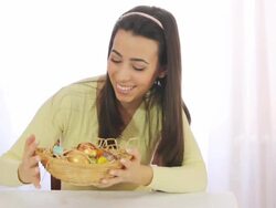 Easter eggs Stock Footage