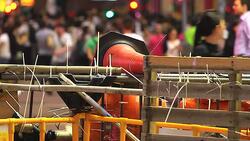 HD:Focusing of Obstacle fence at hongkong. Stock Footage