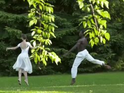 HD SLOW MOTION: Ballet In The Park Stock Footage