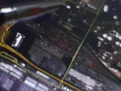 Plan a route on the map Stock Footage