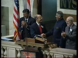 USA: INDIA'S MINISTER OF FINANCE RINGS WALL ST OPENING BELL Instructional Video