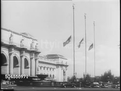 FDR's Funeral Procession News Clip