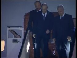 Russian President arrives News Clip
