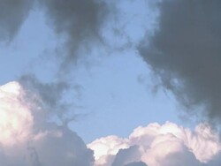 MS Clouds moving in sky / Guanacaste, Costa Rica Stock Footage