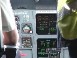 Aircraft control pannel Stock Footage