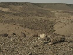 From a high viewpoint, the Moroccan landscape extends to the horizon. Stock Footage