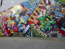 New York City Mural Pays Homage To Fallen Street Artists Stock Footage