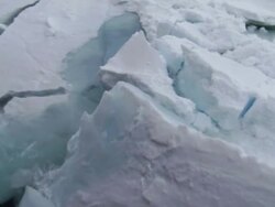 POV, Russian nuclear icebreaker braking ice, Russia Stock Footage