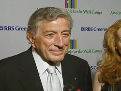 Singers and Songs Celebration of Tony Bennetts 80th Birthday By Raising Funds for Newmanï¿½s Hole in the Wall Camps Stock Footage