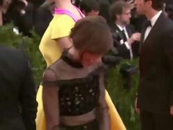 Alexa Chung at "PUNK: Chaos To Couture" Costume Institute Gala Stock Footage
