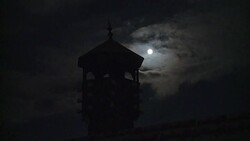 CLEAN : Supermoon seen from Sarajevo News Clip