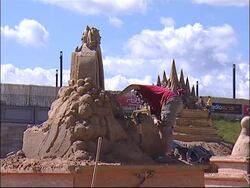 Sand artists from around the world gather in Berlin for sand festival News Clip