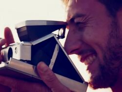 Man taking photo Stock Footage