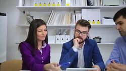 Young Creatives Team Working Together Stock Footage