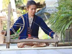 The process of weaving Stock Footage