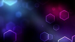 Colorful Hexagon Background Loopable Stock Footage
