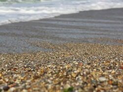 Waves Hit The Shore Stock Footage
