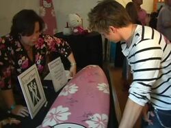 My Scene Fab Faces Dolls Celebrity Retreat Produced by Backstage Creations at the 2006 Teen Choice Awards Stock Footage