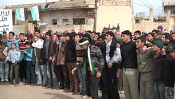 Pro Free Syrian Army Rally In Baba Amr News Clip