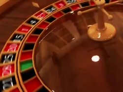Spinning Roulette Table Stock Footage