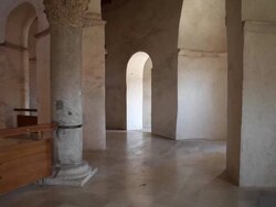 Zadar, Church of Saint Donatus, Pre-Romanesque, interior views Stock Footage