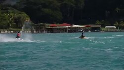 CLEAN : Lake in El Salvador mysteriously changes color News Clip