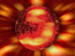 Burning Sun Simulation Loop Stock Footage