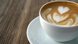hot latte coffee Stock Footage