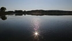 Lens in lake Stock Footage