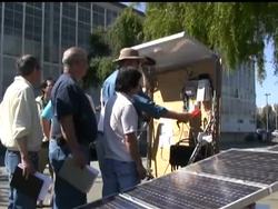 As the economy sheds jobs at an alarming rate, community colleges across the country are reporting a surge of unemployed workers enrolling in courses that train students for 'green-collar jobs.' News Clip