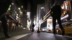 4K - Cinema-graph Tourists in Time Square NYC Stock Footage