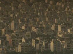 Locked off shot of suburban townscape, Esfahan, Iran (sound available) Stock Footage