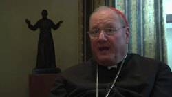 Interview with papal contender Cardinal Dolan, Archbishop of New York News Clip