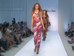 Models walk the runway during the Dolores Cortes swimwear 2012 show  Stock Footage