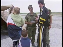 ALBANIA: KOSOVO REFUGEE CRISIS: SPANISH CAMP News Clip