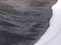 MS AERIAL ZI Shot of Melting snow / Iceland Stock Footage