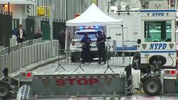 Heavy police presence on New York streets News Clip