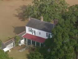 MS AERIAL Hofwyl Broadfield Plantation / Georgia, United States Stock Footage