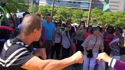 Hispanic Fiesta in Mel Lastman Square-Toronto,Canada Stock Footage