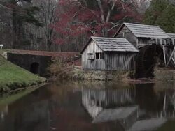 Mabry Mill watermill in the Blue Ridge Mountains Stock Footage