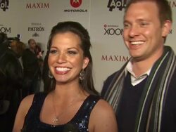 INTERVIEW: Melissa Rycroft & Tye Strickland on what it is about that Maxim party tha (Footage by WireImage Video/GettyImages) Stock Footage