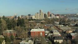 Portland Arial Video Stock Footage