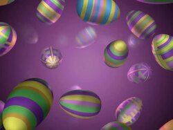 (Loop) Falling Eggs for Easter Stock Footage