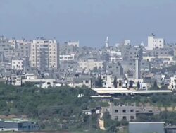 Aerial the Gaza Strip, Gaza, Israel Stock Footage