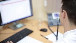 Businessman working Stock Footage