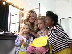 Heidi Klum at Heidi Klum Presents Her Holiday Truly Scrumptious Collection For Babies"R"Us At Kids Fashion Week In NYC Stock Footage