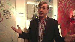 Preview of the auction of Banksy mural "Flower Girl" News Clip