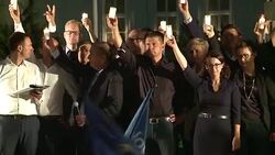 CLEAN : Thousands protest Supreme Court reform passed by Polish parliament News Clip